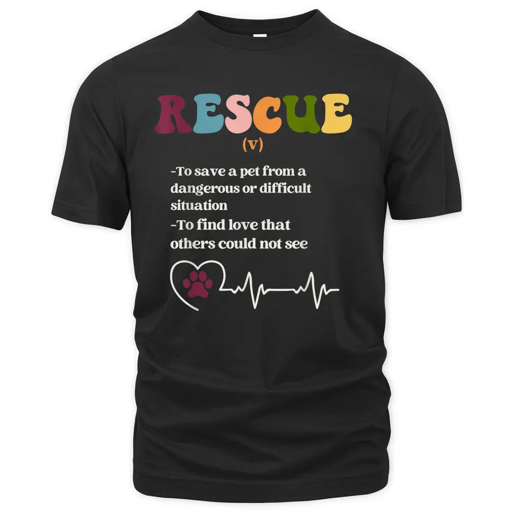 Animal Rescue Definition For Dog Lovers T-Shirt