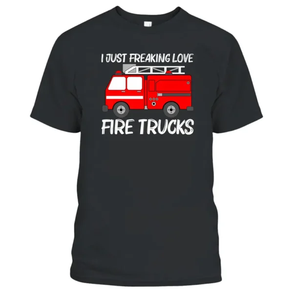 Best Fire Truck Art Fire Truck Firefighter T-Shirt