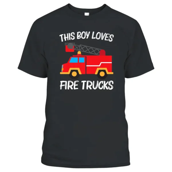 Cool Fire Truck Art Firetruck Firefighter T-Shirt