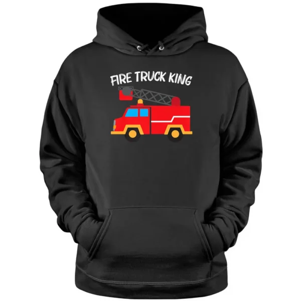 Cool Fire Truck Art For Men Dad Kids Firetruck Firefighter Pullover Hoodie