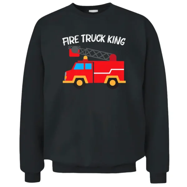 Cool Fire Truck Art For Men Dad Kids Firetruck Firefighter Pullover Sweatshirt