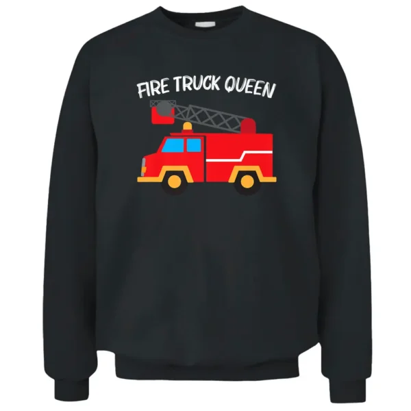 Cool Fire Truck Art For Women Mom Kids Firetruck Firefighter Pullover Sweatshirt