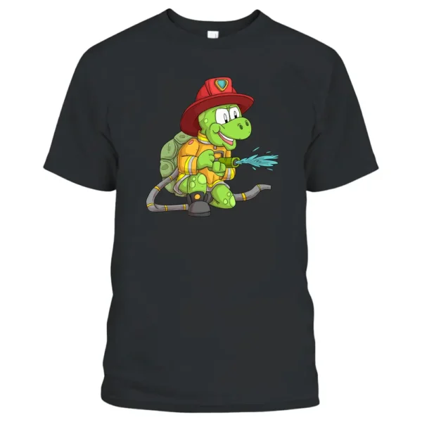 Fire Brigade Turtle Firefighter T-Shirt