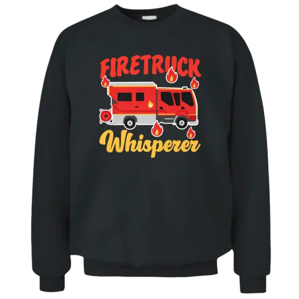 Fire Truck Whisperer For Firefighter Kids Pullover Sweatshirt