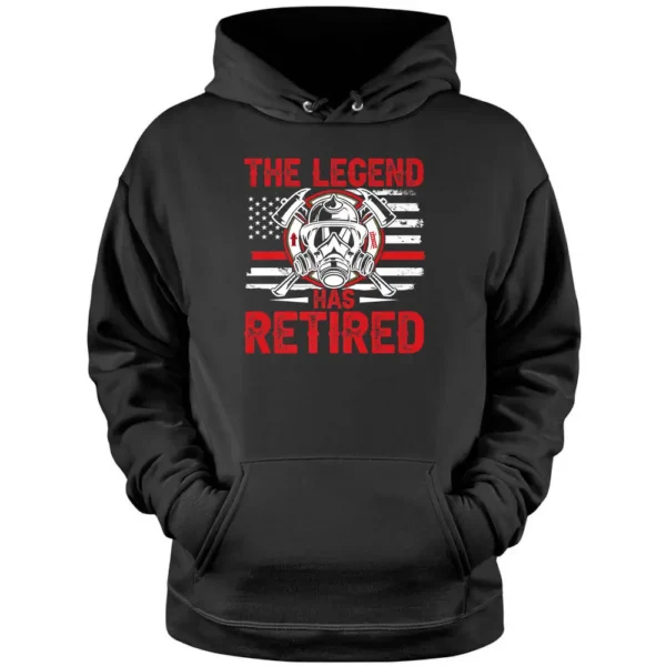 Firemen Retired Firefighter Pullover Hoodie