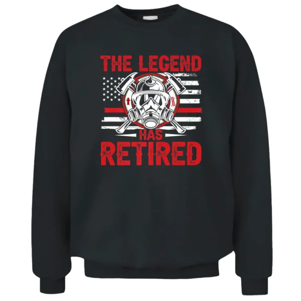 Firemen Retired Firefighter Pullover Sweatshirt