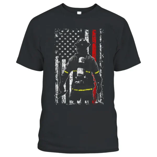 For The Hard Working Firefighter Fireman Firewoman Design T-Shirt