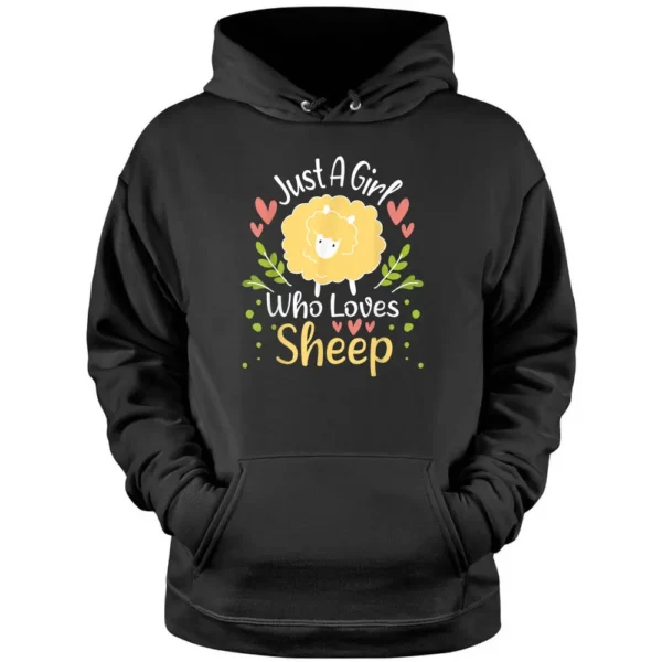 Just A Girl Who Loves Sheep - Sheep Herder Farmer Pullover Hoodie