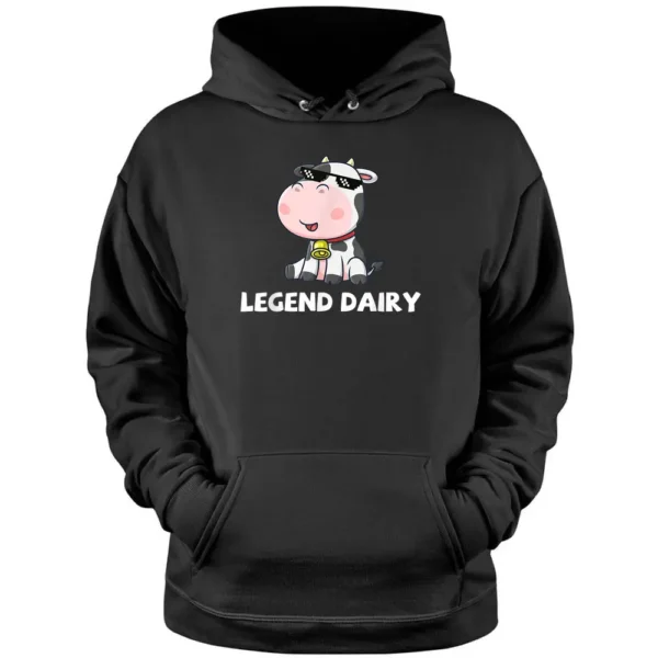 Legend Dairy Cow Farm Funny Cattle Farmer Pullover Hoodie