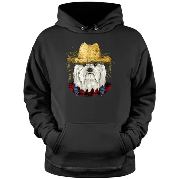 Maltese Farmer Maltese Dog Lover Pullover Hoodie