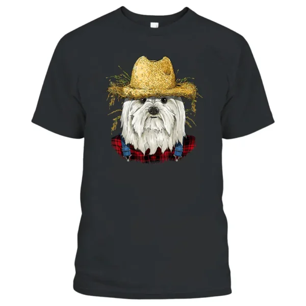 Maltese Farmer Maltese Dog Lover T-Shirt