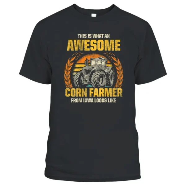 Mens Awesome Iowa Corn Farmer T-Shirt