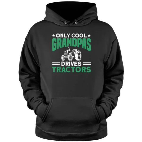 Mens Only Cool Grandpas Drives Tractors Farmer Pullover Hoodie