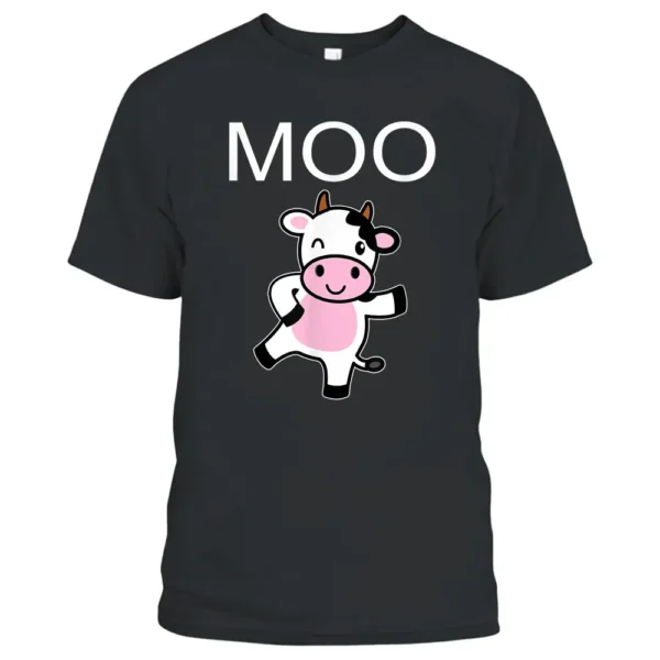 Moo Cow - Funny Farmer Cow For Adults Kids Boys And Girls_1 T-Shirt