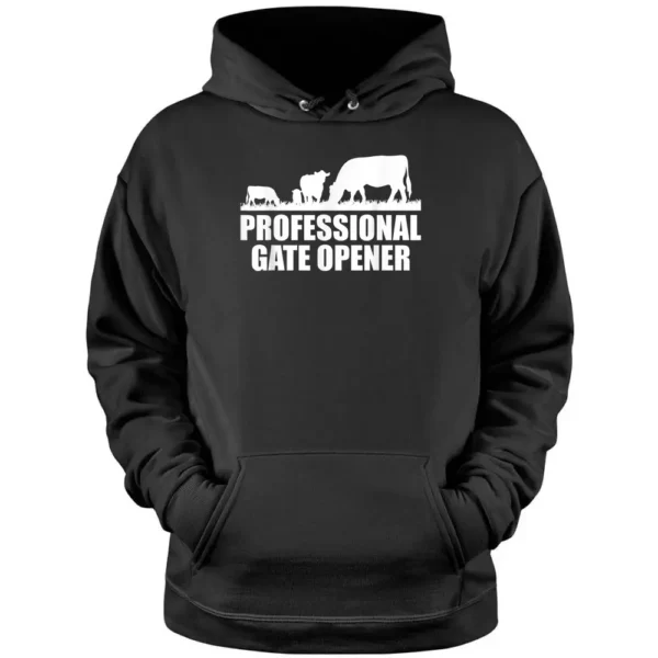 Professional Gate Opener Cow Pullover Hoodie