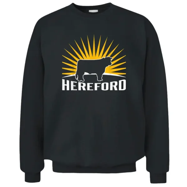 Rancher Cattle Farmer - Hereford Cow Pullover Sweatshirt