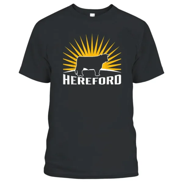 Rancher Cattle Farmer - Hereford Cow T-Shirt