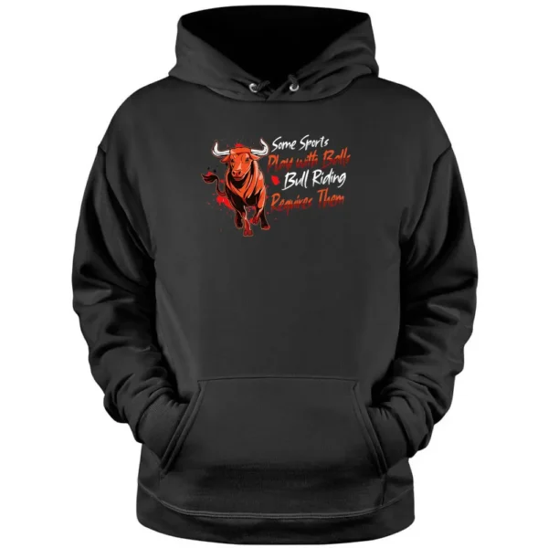 Rodeo Bull Riding Livestock Show Farmer Cattle Cow Pullover Hoodie