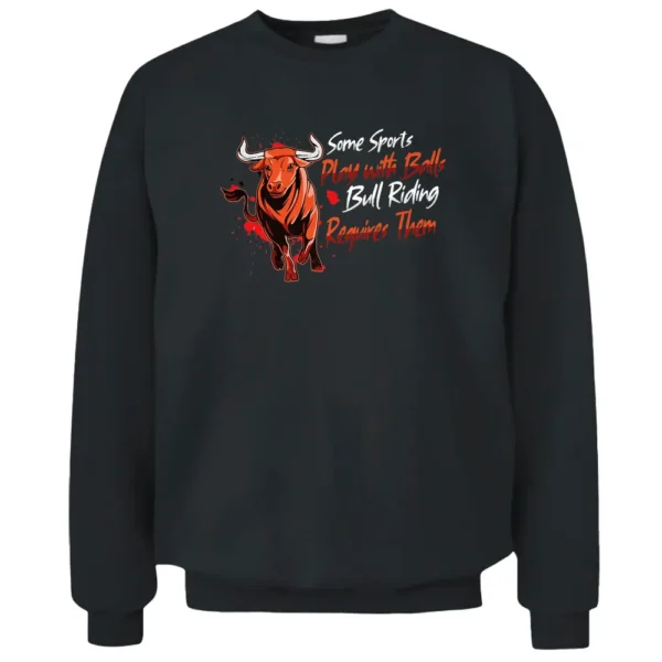 Rodeo Bull Riding Livestock Show Farmer Cattle Cow Pullover Sweatshirt