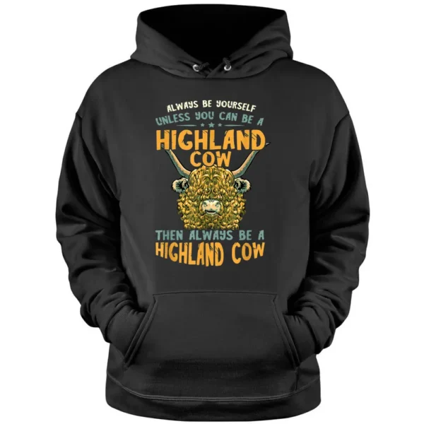 Scottish Highland Cow Scottish Highland Cattle Farmer Lover Pullover Hoodie