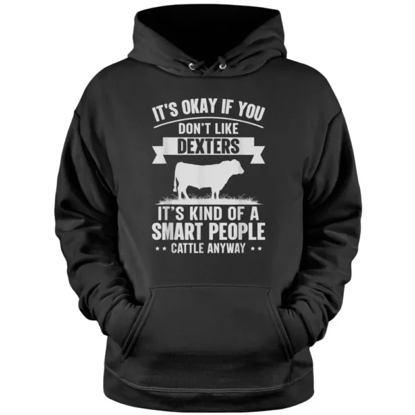 Smart People Cattle Farmer - Cow Breed Dexters Pullover Hoodie