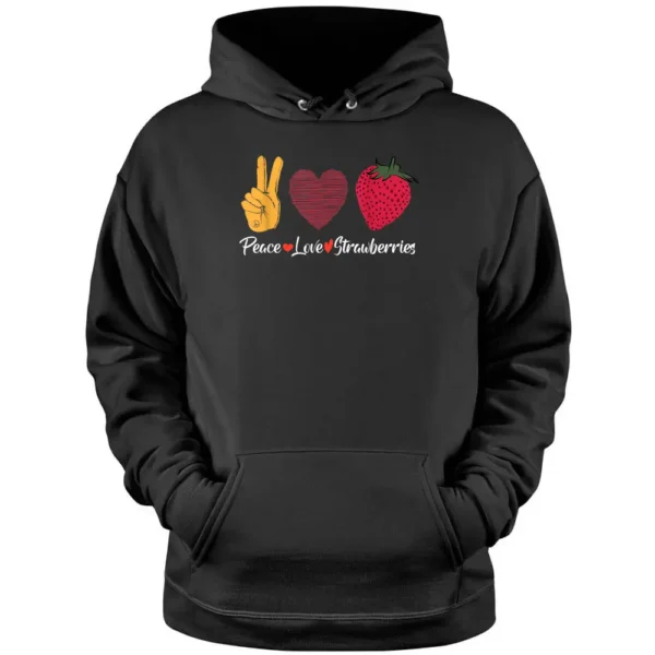 Strawberry Gifts For Strawberry Girl Fruit Smiling Farmer Pullover Hoodie