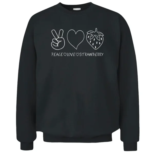 Strawberry Graphic For Strawberry Girl Fruit Smiling Farmer Pullover Sweatshirt