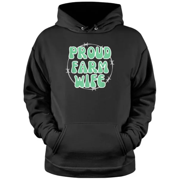 Support Local Farmers Wives Farm Farming Cows Fun Pullover Hoodie