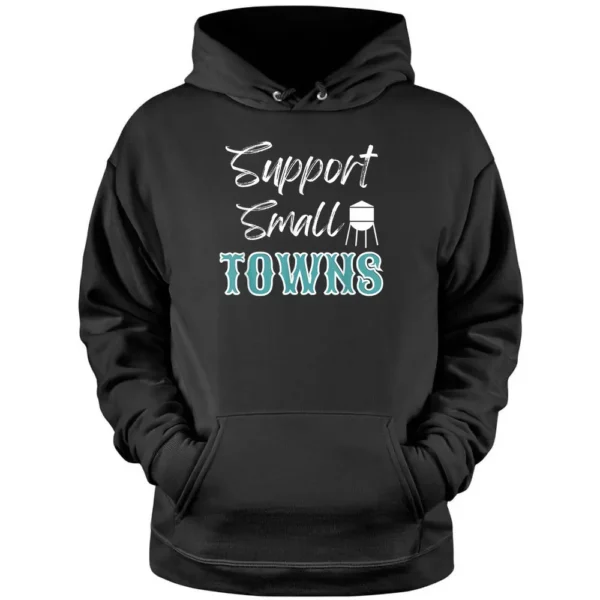 Support Small Towns Farm Western Country Boho Farmers Teen Pullover Hoodie