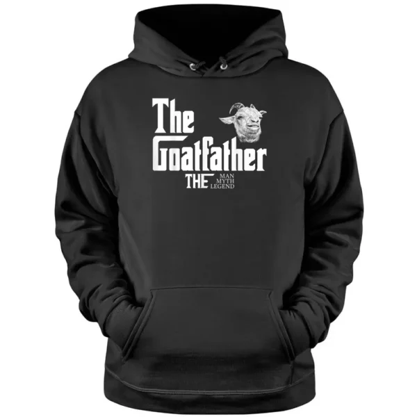 The Goatfather Farm Animal Farmer Rancher Goat Dad Lover Pullover Hoodie