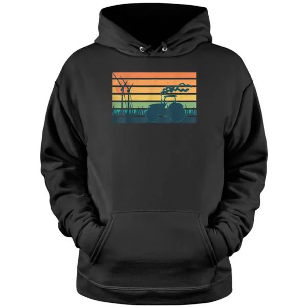 Tractor Vintage Farming Retro Tractor Farmer Pullover Hoodie