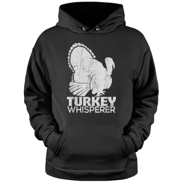 Turkey Pilgrim Farmer Animal Lover Hunting Distressed Pullover Hoodie