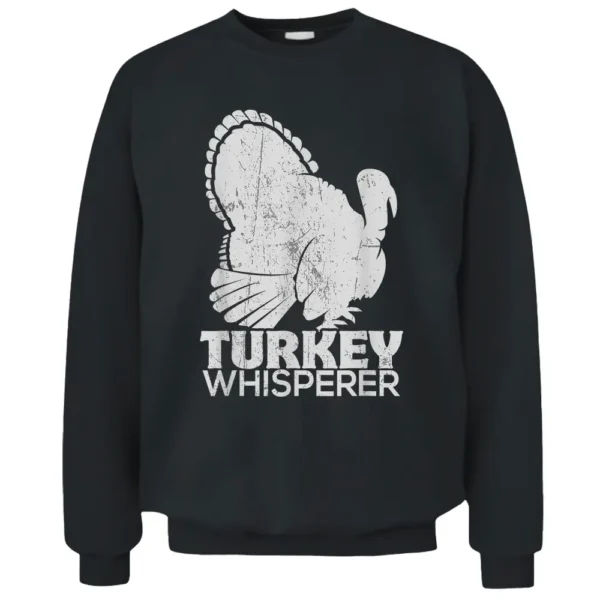 Turkey Pilgrim Farmer Animal Lover Hunting Distressed Pullover Sweatshirt