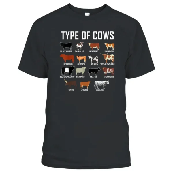 Types Of Cows T-Shirt