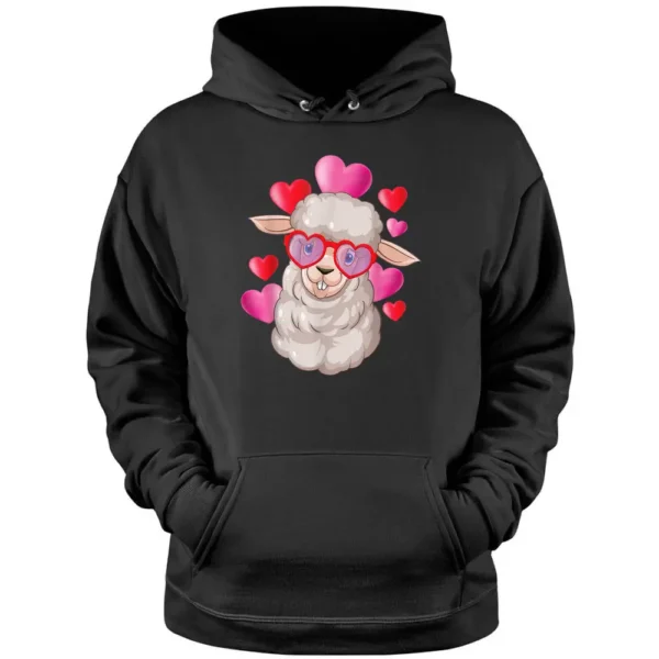 Valentine Sheep Lover - Flock Herder Sheep Farmer Pullover Hoodie