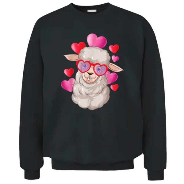 Valentine Sheep Lover - Flock Herder Sheep Farmer Pullover Sweatshirt