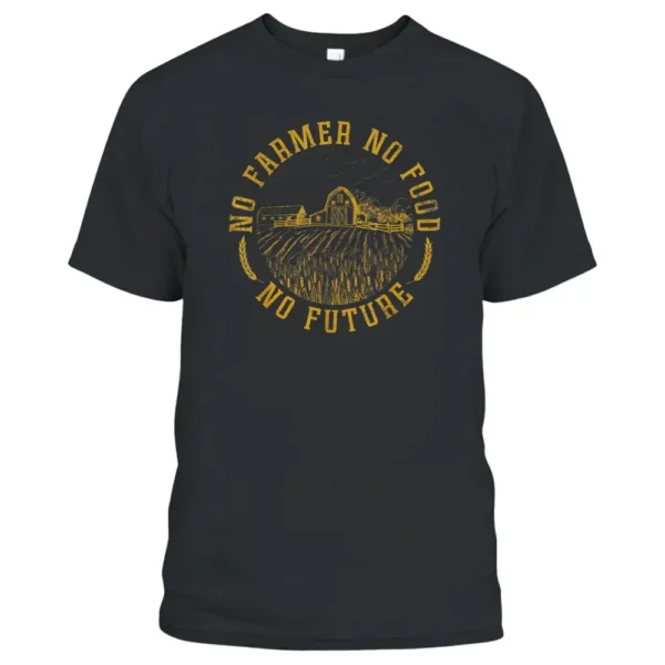 Vintage No Farmer No Food No Future Farming Farm Lover T-Shirt