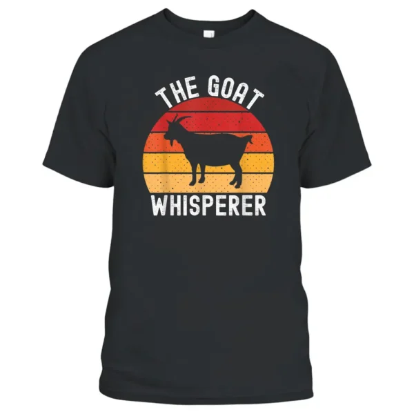 Vintage The Goat Whisperer Funny Vegan Goat Mom Lover Farmer T-Shirt