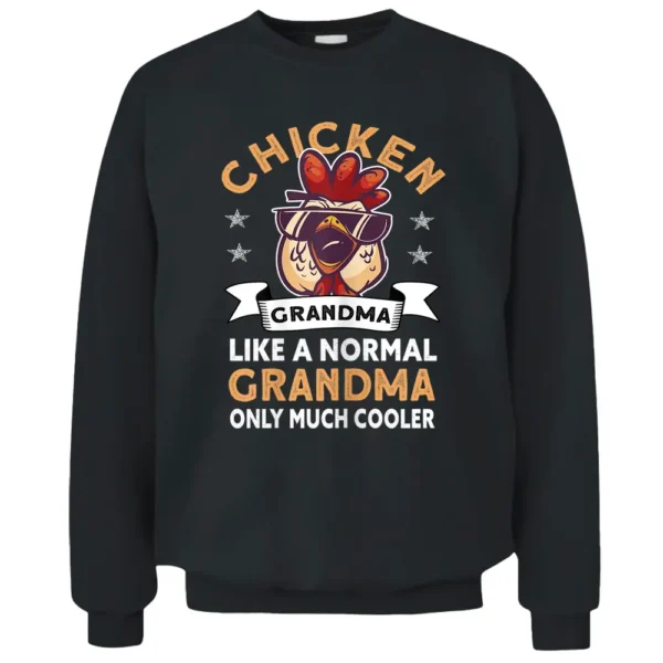 Womens Chicken Grandma - Farmer Rooster Hen Chicken Pullover Sweatshirt