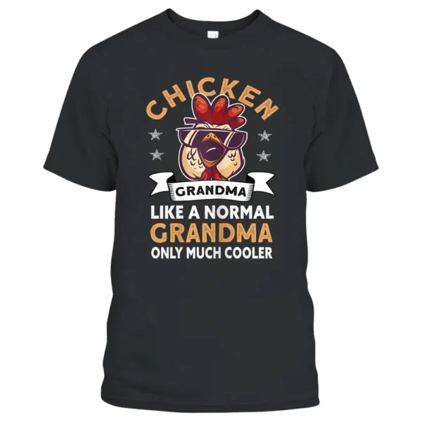 Womens Chicken Grandma - Farmer Rooster Hen Chicken T-Shirt