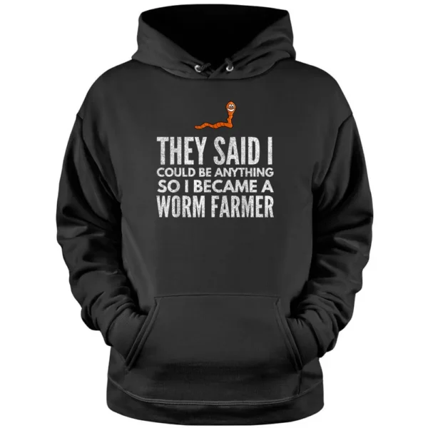 Worm Farm Funny  Farmers Pullover Hoodie