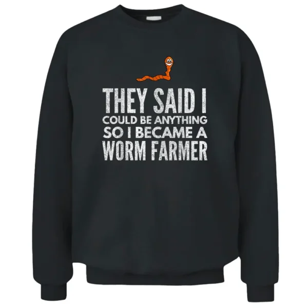 Worm Farm Funny  Farmers Pullover Sweatshirt